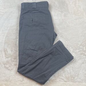 Dickies Men's Dark Gray Straight Chino Pants